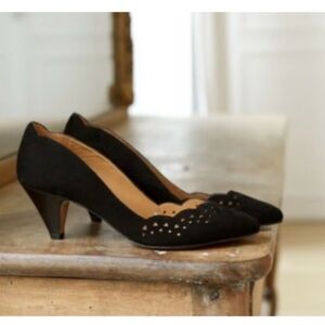 Sezane Low Josephine Courts black suede US 5.5, EU 36